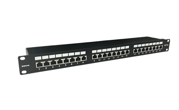 1U 24口 超五类屏蔽（FTP)网络配线架